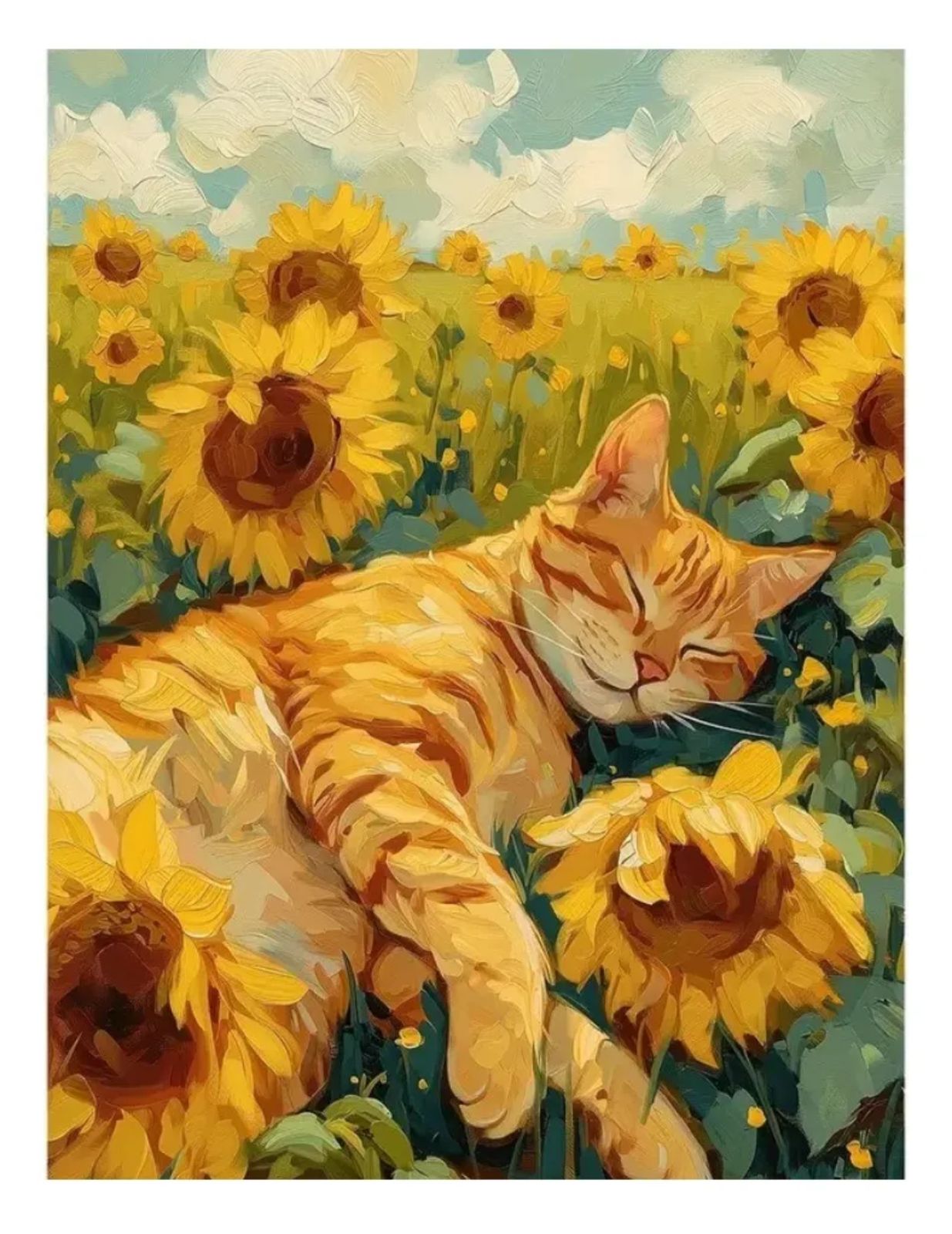 MOSAICO GATO AMARILLO 25X35CM